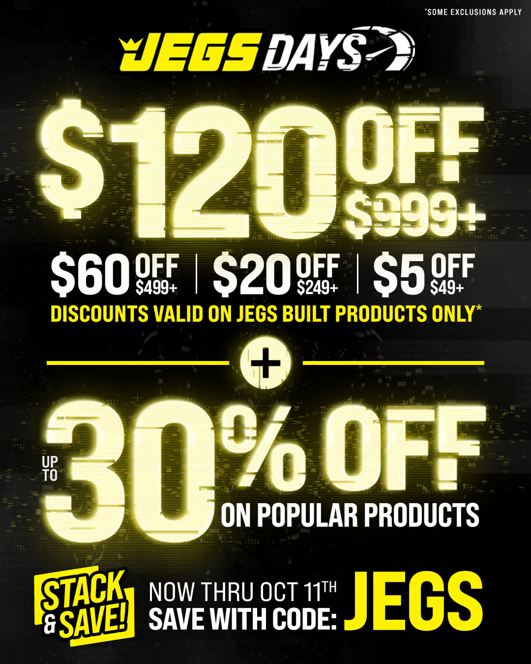 JEGS Promotions, Deals & Sales | Performance Auto Parts - JEGS High ...